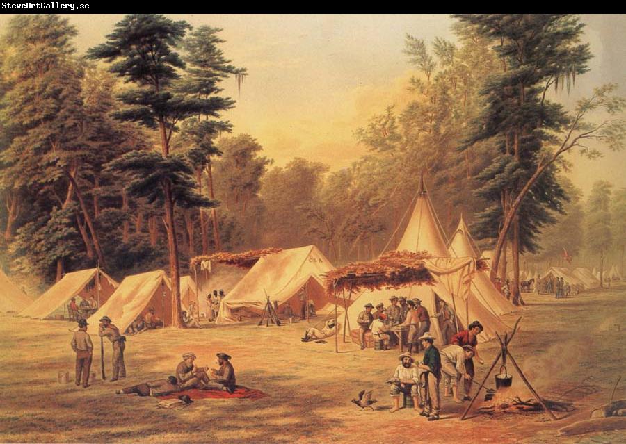 Conrad Wise Chapman Confederate Camp at Corinth